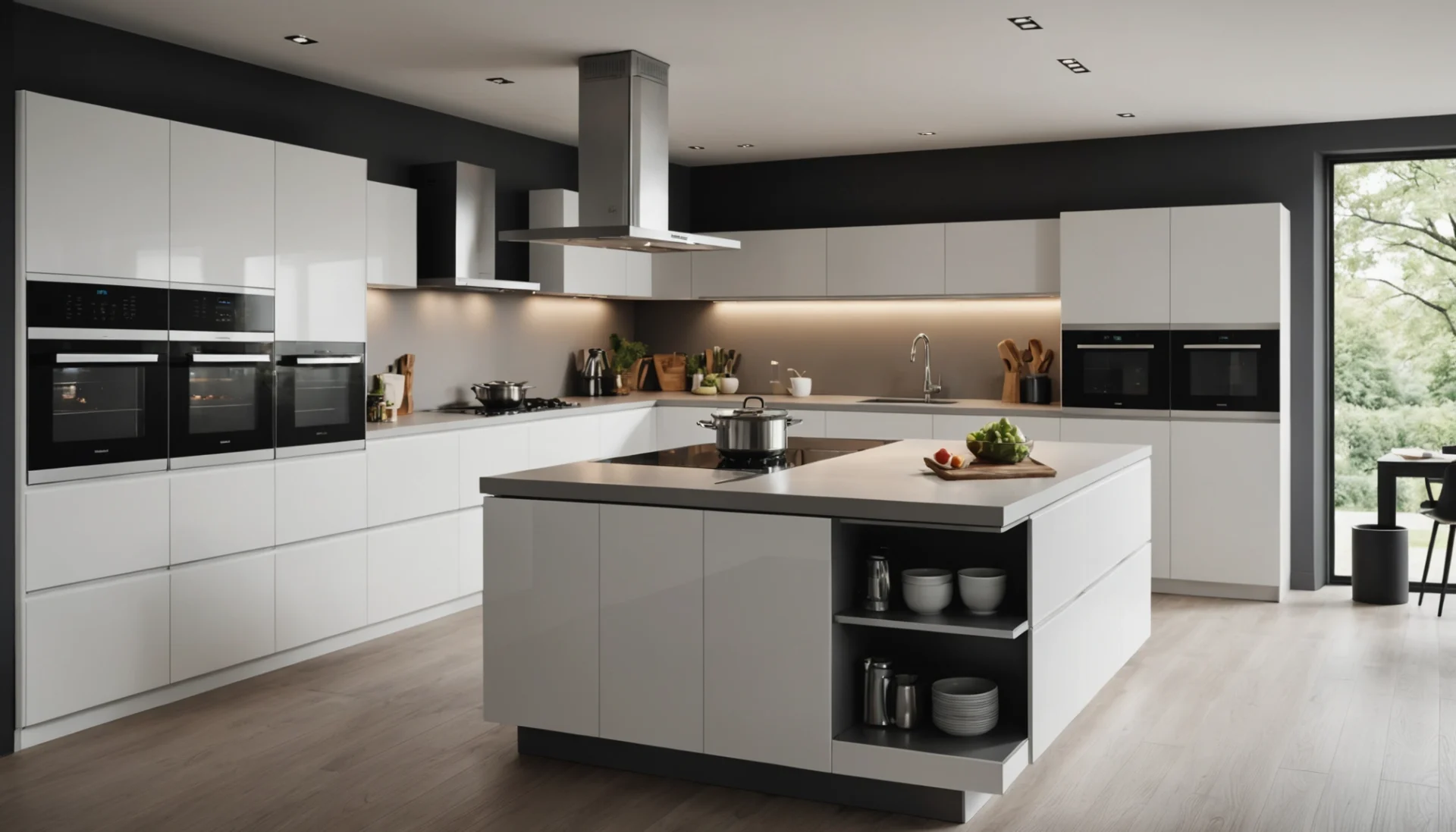 plaque de cuisson en angle